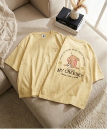 【TOM & JERRY/トムとジェリー】キャラクタープリント半袖Tシャツ(WIDEシルエット)