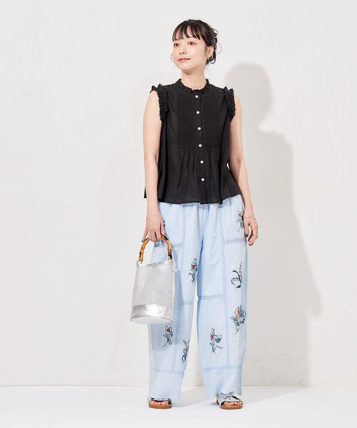 FREAK'S STORE(フリークスストア)の「インド 裁ち切りフリルブラウス(シャツ/ブラウス・レディース・オフホワイト/オリーブ/ブラック・フリ-)」の21枚目の写真