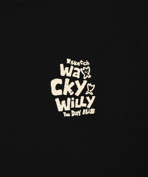 Wacky WiLLy(ワッキーウィリー)の「スローガンタイポ半袖Tシャツブラック(Tシャツ/カットソー・レディース・その他・SMALL/MEDIUM/LARGE/X-LARGE)」の5枚目の写真