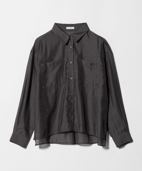 A DAY IN THE LIFE UNITED ARROWS(アデイインザライフユナイテッドアローズ)の「シアー ダブルポケットシャツ <A DAY IN THE LIFE>(シャツ/ブラウス・レディース・オフホワイト/ターコイズブルー系/ライラック/ダークグレー・FREE)」の13枚目の写真