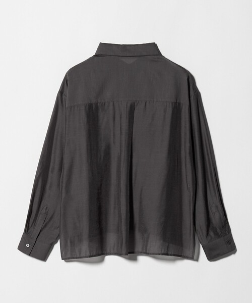 A DAY IN THE LIFE UNITED ARROWS(アデイインザライフユナイテッドアローズ)の「シアー ダブルポケットシャツ <A DAY IN THE LIFE>(シャツ/ブラウス・レディース・オフホワイト/ターコイズブルー系/ライラック/ダークグレー・FREE)」の14枚目の写真