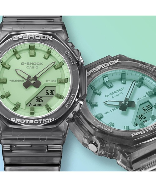 G-SHOCK(ジーショック)の「GMA-P2100シリーズ / GMA-P2100SR-1AJF(アナログ腕時計・レディース・ブラック×グリーン・FREE)」の7枚目の写真
