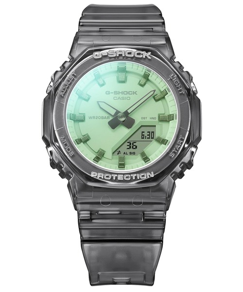 G-SHOCK(ジーショック)の「GMA-P2100シリーズ / GMA-P2100SR-1AJF(アナログ腕時計・レディース・ブラック×グリーン・FREE)」の5枚目の写真