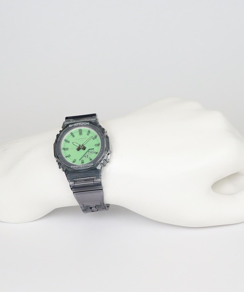 G-SHOCK(ジーショック)の「GMA-P2100シリーズ / GMA-P2100SR-1AJF(アナログ腕時計・レディース・ブラック×グリーン・FREE)」の10枚目の写真