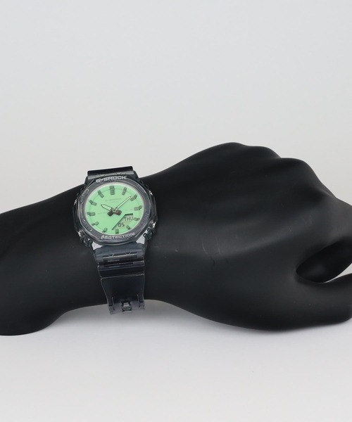 G-SHOCK(ジーショック)の「GMA-P2100シリーズ / GMA-P2100SR-1AJF(アナログ腕時計・レディース・ブラック×グリーン・FREE)」の9枚目の写真