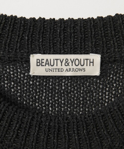 BEAUTY&YOUTH UNITED ARROWS(ビューティーアンドユースユナイテッドアローズ)の「ペーパーヤーン サドルスリーブ クルーネック ニット ウォッシャブル(ニット/セーター・メンズ・オレンジ/ナチュラル/ブラック・XL/M/L/S)」の14枚目の写真