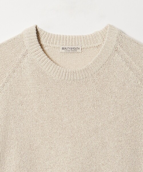 BEAUTY&YOUTH UNITED ARROWS(ビューティーアンドユースユナイテッドアローズ)の「ペーパーヤーン サドルスリーブ クルーネック ニット ウォッシャブル(ニット/セーター・メンズ・オレンジ/ナチュラル/ブラック・XL/M/L/S)」の16枚目の写真