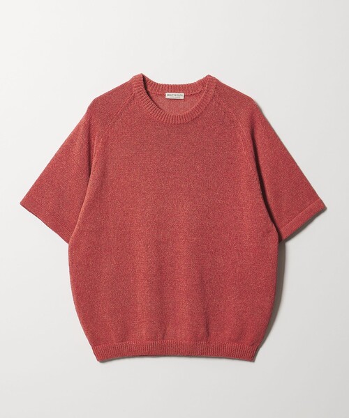 BEAUTY&YOUTH UNITED ARROWS(ビューティーアンドユースユナイテッドアローズ)の「ペーパーヤーン サドルスリーブ クルーネック ニット ウォッシャブル(ニット/セーター・メンズ・オレンジ/ナチュラル/ブラック・XL/M/L/S)」の18枚目の写真