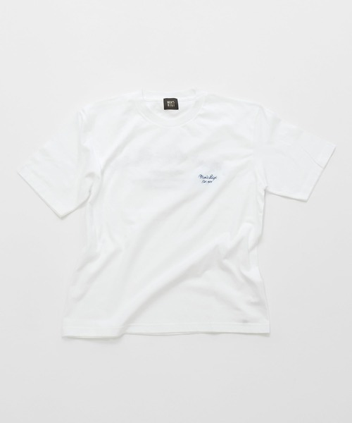 MEN'S BIGI(メンズビギ)の「50th ANNIVERSARY TEE 刺繍ロゴ(Tシャツ/カットソー・メンズ・ブラック/ホワイト・03/02)」の1枚目の写真