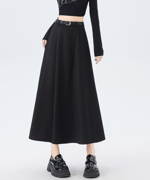 ReRe（リリ）の「タック入りAラインミディスカート（スカート・レディース・グレー/ブラック/グレイッシュベージュ・SMALL/MEDIUM/LARGE/X-LARGE）」の15枚目の写真