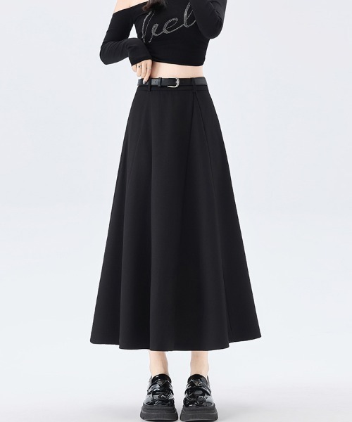 ReRe（リリ）の「タック入りAラインミディスカート（スカート・レディース・グレー/ブラック/グレイッシュベージュ・SMALL/MEDIUM/LARGE/X-LARGE）」の16枚目の写真