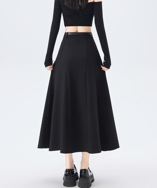 ReRe（リリ）の「タック入りAラインミディスカート（スカート・レディース・グレー/ブラック/グレイッシュベージュ・SMALL/MEDIUM/LARGE/X-LARGE）」の18枚目の写真