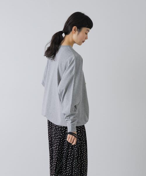 かぐれ(カグレ)の「コットンドロストヘムカットソー(Tシャツ/カットソー・レディース・グレー/オートミール・FREE)」の7枚目の写真