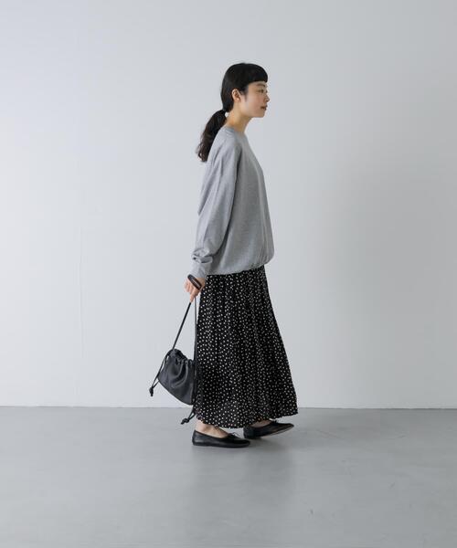 かぐれ(カグレ)の「コットンドロストヘムカットソー(Tシャツ/カットソー・レディース・グレー/オートミール・FREE)」の8枚目の写真