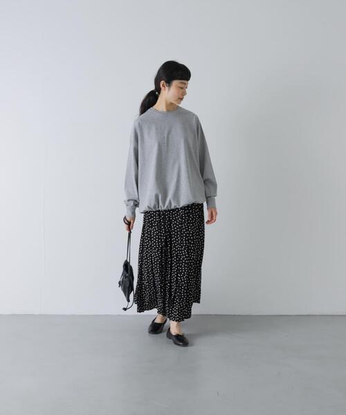 かぐれ(カグレ)の「コットンドロストヘムカットソー(Tシャツ/カットソー・レディース・グレー/オートミール・FREE)」の9枚目の写真