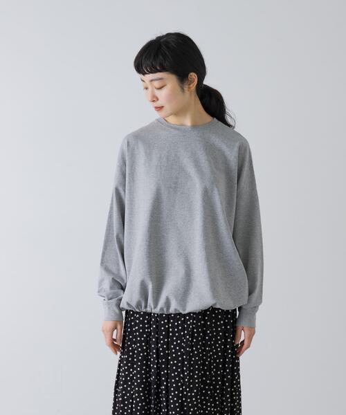 かぐれ(カグレ)の「コットンドロストヘムカットソー(Tシャツ/カットソー・レディース・グレー/オートミール・FREE)」の10枚目の写真