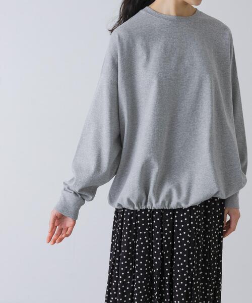 かぐれ(カグレ)の「コットンドロストヘムカットソー(Tシャツ/カットソー・レディース・グレー/オートミール・FREE)」の13枚目の写真