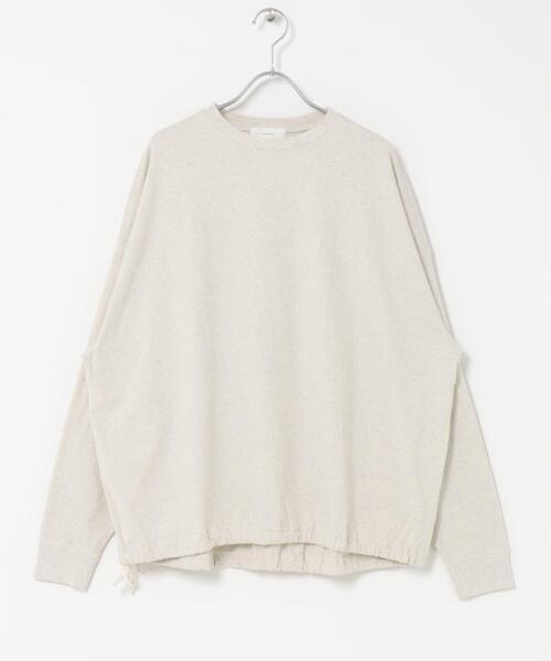 かぐれ(カグレ)の「コットンドロストヘムカットソー(Tシャツ/カットソー・レディース・グレー/オートミール/ブラック・FREE)」の10枚目の写真