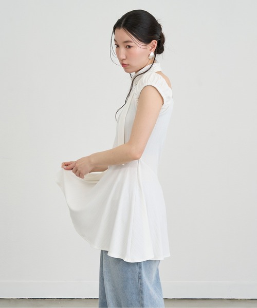 NUJOH(ヌゾ)の「Choker Set Mini Dress / チョーカーセットミニワンピース(ワンピース・レディース・ブラック/アイボリー/グレー・FREE)」の17枚目の写真