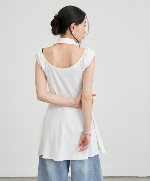 NUJOH(ヌゾ)の「Choker Set Mini Dress / チョーカーセットミニワンピース(ワンピース・レディース・ブラック/アイボリー/グレー・FREE)」の18枚目の写真