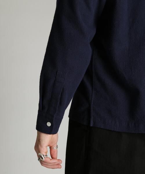 Schott（ショット）の「Schott/ショット/HV SHIRT PLAIN/ヘンプビスコース シャツ プレーン（シャツ/ブラウス・メンズ・ピンク/ミント/ネイビー・M/XL/L/2XL）」の15枚目の写真
