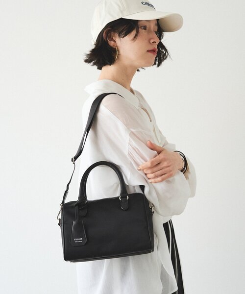 russet(ラシット)の「《WEB限定》【撥水】クラウズナイロン2WAYミニボストンバッグ(ボストンバッグ・レディース・ライトグレー/ブラック・FREE)」の22枚目の写真