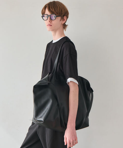 OSKR(オーエスケーアール)の「OSKR / オーエスケーアール ex 3WAY LARGE Tote BAG(トートバッグ・メンズ・ブラウン/ブラック・FREE)」の5枚目の写真