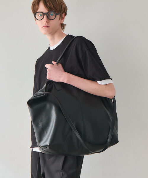 OSKR(オーエスケーアール)の「OSKR / オーエスケーアール ex 3WAY LARGE Tote BAG(トートバッグ・メンズ・ブラウン/ブラック・FREE)」の6枚目の写真