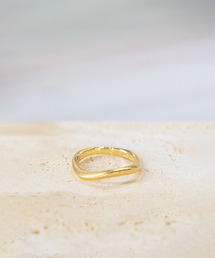a cote（アコテ）の「【WEB限定】K18vermeil ウェーブ ゴールド マットリング（リング）」