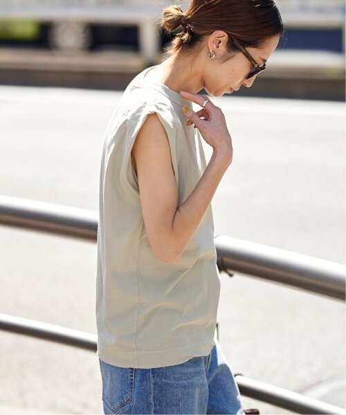 FRAMeWORK(フレームワーク)の「≪追加≫ATON /エイトンFRESCA SINGLE JERSEY タンクトップ(Tシャツ/カットソー・レディース・イエロー/ベージュ/ブルー・FREE)」の8枚目の写真