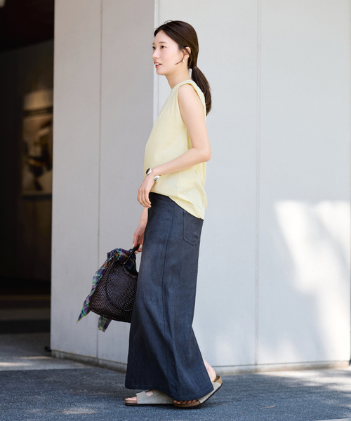 FRAMeWORK ATON エイトン タンクトップ FRAMeWORK｜≪追加≫ATON /エイトンFRESCA SINGLE JERSEY タンクトップ
