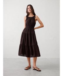 BANANA REPUBLIC FACTORY STORE シルキータイショルダーマキシワンピース