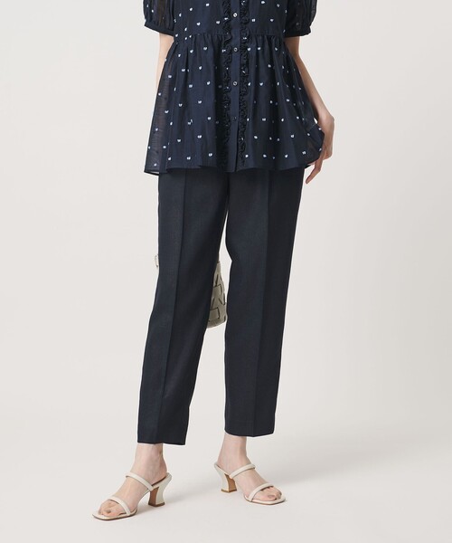 UNITED ARROWS（ユナイテッドアローズ）の「Spiree IAS タック テーパードパンツ ‐UVカット 接触冷感 ウォッシャブル‐（スラックス・レディース・ナチュラル/ネイビー・38/40/36/34）」の16枚目の写真