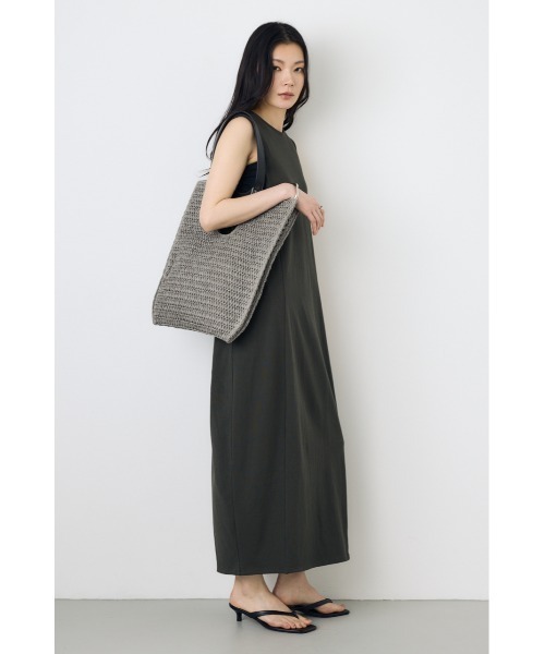 AZUL by moussy(アズールバイマウジー)の「ペーパーメッシュトート(トートバッグ・レディース・グレー/ベージュ・FREE)」の5枚目の写真
