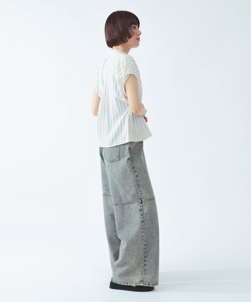 Ray BEAMS(レイビームス)の「バルーン フレンチスリーブ シャツ(シャツ/ブラウス・レディース・サックスブルー/ブラック/ホワイト系その他6・ONE SIZE)」の12枚目の写真