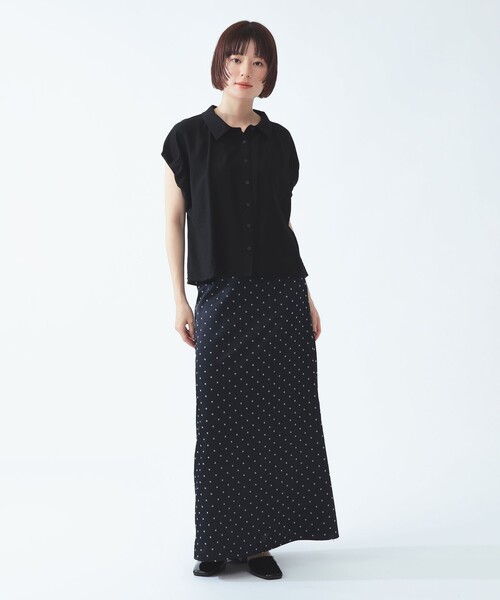 Ray BEAMS(レイビームス)の「バルーン フレンチスリーブ シャツ(シャツ/ブラウス・レディース・サックスブルー/ブラック/ホワイト系その他6・ONE SIZE)」の18枚目の写真