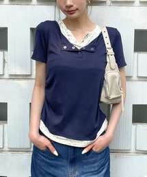 3.3 Field Trip （3.3フィールドトリップ）の「3.3 Field Trip／レイヤードヘンリーネックトップス（Tシャツ/カットソー）」
