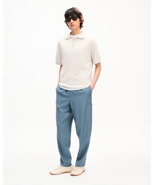 KENZO(ケンゾー)の「'KENZO Signature' エンブロイダリー ポロ イン メリノ ウール(ポロシャツ・メンズ・グレー系その他・SMALL/MEDIUM)」の5枚目の写真
