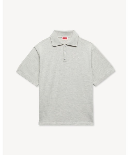 KENZO(ケンゾー)の「'KENZO Signature' エンブロイダリー ポロ イン メリノ ウール(ポロシャツ・メンズ・グレー系その他・SMALL/MEDIUM)」の6枚目の写真
