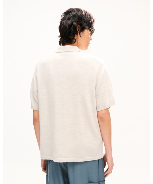 KENZO(ケンゾー)の「'KENZO Signature' エンブロイダリー ポロ イン メリノ ウール(ポロシャツ・メンズ・グレー系その他・SMALL/MEDIUM)」の2枚目の写真