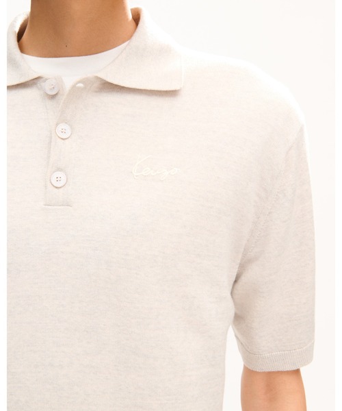KENZO(ケンゾー)の「'KENZO Signature' エンブロイダリー ポロ イン メリノ ウール(ポロシャツ・メンズ・グレー系その他・SMALL/MEDIUM)」の4枚目の写真