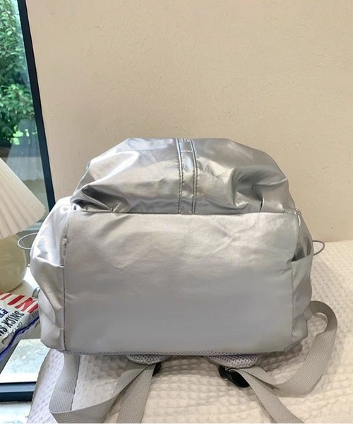 LA VORAGINE(ラ ヴォラジネ)の「高品質ナノ撥水マルチファンクションリュックPCA4サイズ対応軽量型(バックパック/リュック・レディース・ブラック/ピンク/シルバー・FREE)」の18枚目の写真