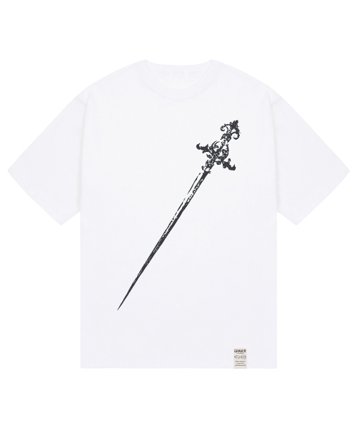 GRAVER（グレーバー）の「[ユニセックス]SWORD 半袖Tシャツ_2カラー（Tシャツ/カットソー・レディース・ブラック/ホワイト・SMALL/MEDIUM/LARGE/X-SMALL）」の10枚目の写真
