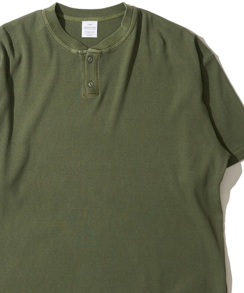 ADPOSION(アドポーション)の「【SEABEES/シービーズ】ピグメントテレコ ヘンリーネックTシャツ(Tシャツ/カットソー・メンズ・ブラック/アイボリー/カーキ・MEDIUM/LARGE)」の3枚目の写真