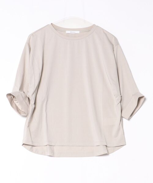 m.f.editorial(エムエフエディトリアル)の「【ストレッチ 接触冷感】m.f.エディトリアル レディース 袖タック クルーネック プルオーバー(Tシャツ/カットソー・レディース・ホワイト/ライトグレー/オレンジ・MEDIUM/LARGE)」の20枚目の写真