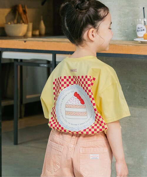 BREEZE(ブリーズ)の「バリエーション半袖Tシャツ(Tシャツ/カットソー・キッズ・ピンク/オレンジ/イエロー/オフホワイト・80/90/100/110/120/130/140)」の3枚目の写真