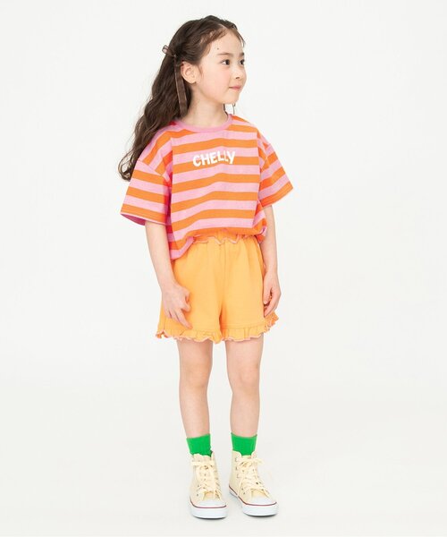 BREEZE(ブリーズ)の「バリエーション半袖Tシャツ(Tシャツ/カットソー・キッズ・ピンク/オレンジ/イエロー/オフホワイト・80/90/100/110/120/130/140)」の15枚目の写真