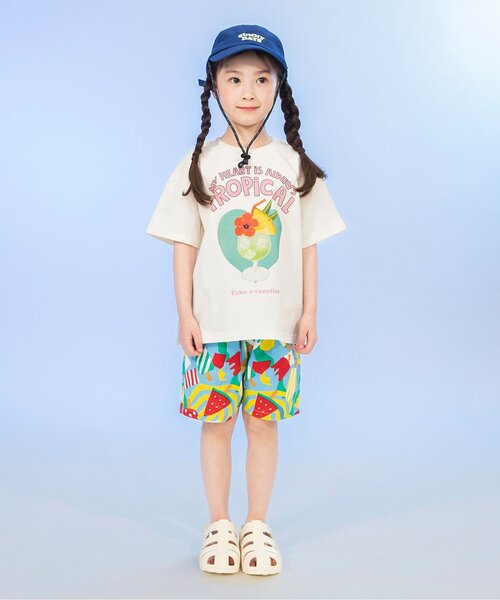 BREEZE(ブリーズ)の「バリエーション半袖Tシャツ(Tシャツ/カットソー・キッズ・ピンク/オレンジ/イエロー/オフホワイト・80/90/100/110/120/130/140)」の11枚目の写真