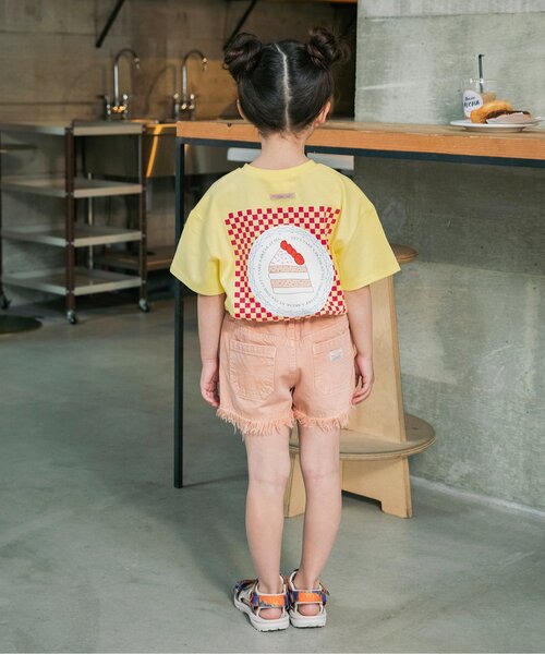 BREEZE(ブリーズ)の「バリエーション半袖Tシャツ(Tシャツ/カットソー・キッズ・ピンク/オレンジ/イエロー/オフホワイト・80/90/100/110/120/130/140)」の6枚目の写真