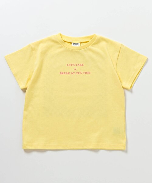 BREEZE(ブリーズ)の「バリエーション半袖Tシャツ(Tシャツ/カットソー・キッズ・ピンク/オレンジ/イエロー/オフホワイト・80/90/100/110/120/130/140)」の9枚目の写真
